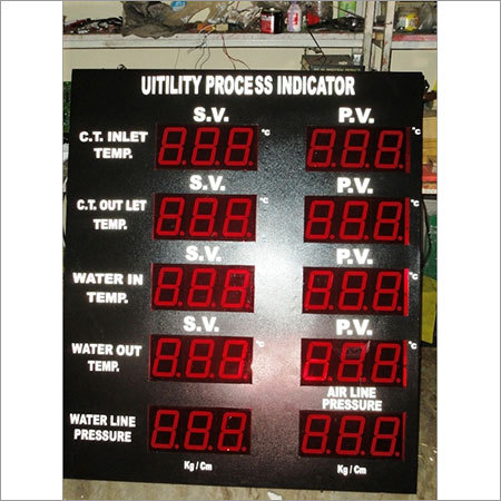 Temperature Indicator - Plastic & Metal, 12" X 18" Dimensions | Led Display, Accurate Readings, Easy Wall Mounting, Durable Design, Operating Range 0â°c To 50â°c