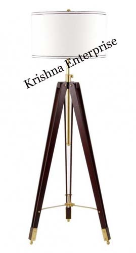 Wooden Nautical Lamp Stand