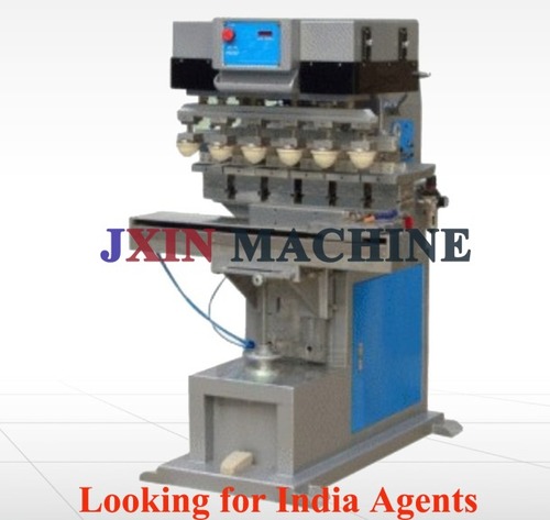 Six color shuttle pad printing machine