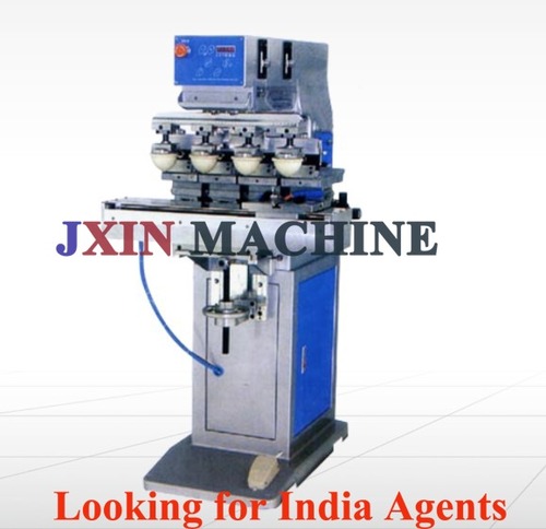 Four color shuttle pad printing machine