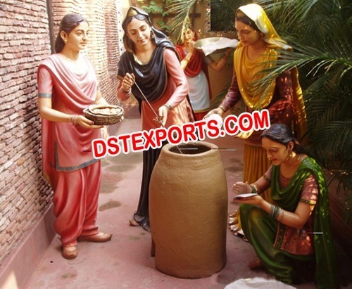Punjabi Cultural Fiber Tandoor Ladies