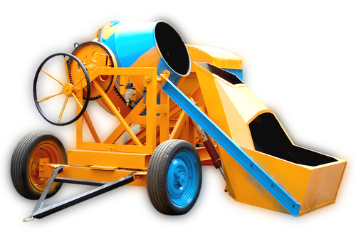 Hydraulic hopper concrete mixer machine