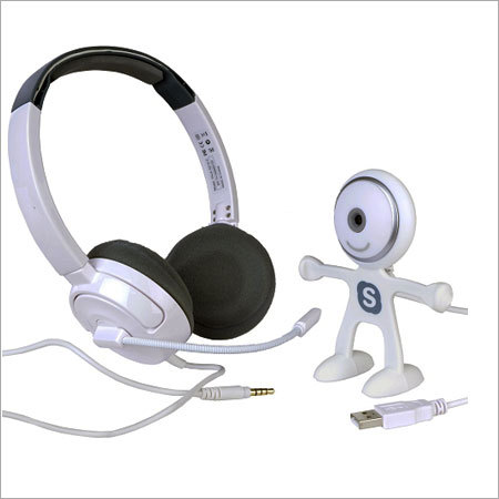 Multi Media Products - USB Stereo Headset 2m Cable 640x480 Camera | Clear Audio Omnidirectional Mic Durable Compact Design