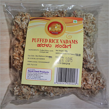 Puffed Rice Vadams