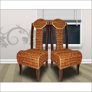 Wooden Frame Rattan Webbing Chair