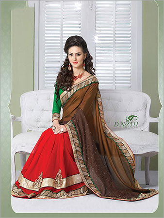 Traditional Designer Sarees - Georgette Fabric, 5.5 Meters, Multiple Sizes | Sequins Embellished, Elegant Design, Smooth Texture, Tear Resistant