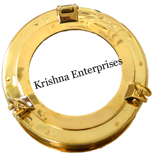 Porthole Brass Mirror