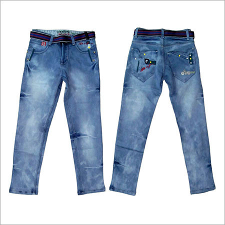 Straight Fit Jeans - Cotton Blend, Varied Waist Size, Light Blue | Durable, Comfortable, Stonewashed, Colorfast, Perfect Fit