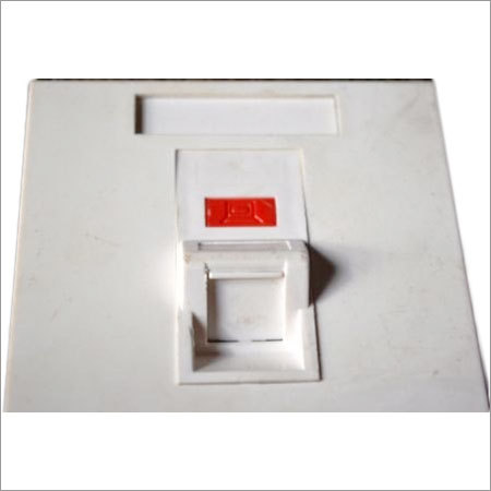 Single Shuttered Angular Face Plate