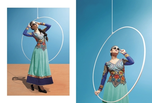 Amazing Salwaar Kameez - Teal, Upto 42" Size | Heavy Embroidery, Matching Dupatta, Fine Lace Work