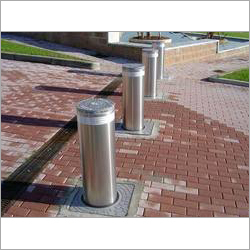 Rising Bollard - Stainless Steel, Variable Dimensions, Silver | Hydraulic, Reflective Lights, K4 K8 K12 Crash Resistant, Corrosion Resistant, Time Setting