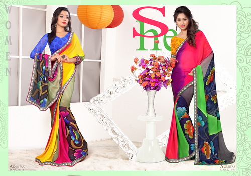 Arijitaa - Hand/Spray Printed Sarees