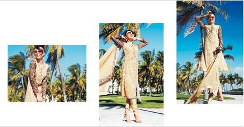 Georgette Embroidered Suit