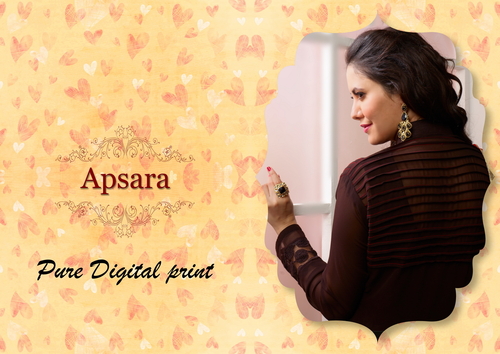 Party Wear Georgette Chocklate Color - Georgette Fabric, 2.5 Meter, Brown Santoon Bottom, Naznin Dupatta, Digital Print Embroidery Work, Elegant Soft Fabric