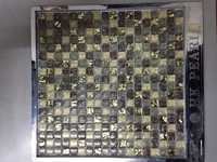 Glass Tiles - 2x2 Inches, Antibacterial Heat Insulation, Glossy Glass Finish In Browns, Golds, Greens