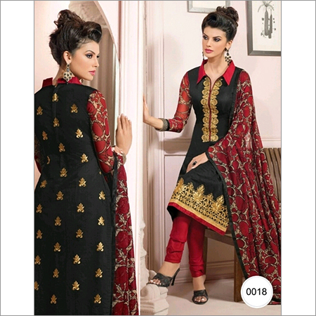 chanderi brasso suit