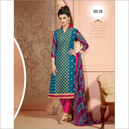 chanderi brasso suit