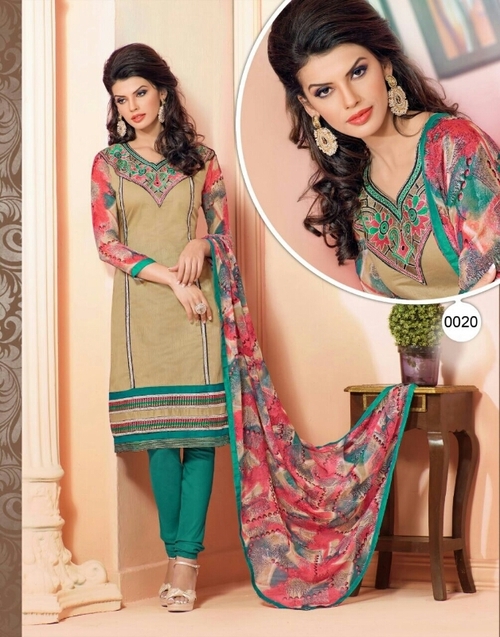 chanderi brasso suit