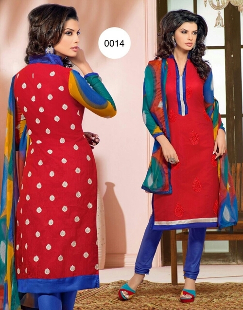 chanderi brasso suit