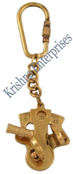 Brass Sextant Key Chain