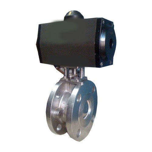 Pneumatic Rotary Actuator Operated Wafer Type Ball