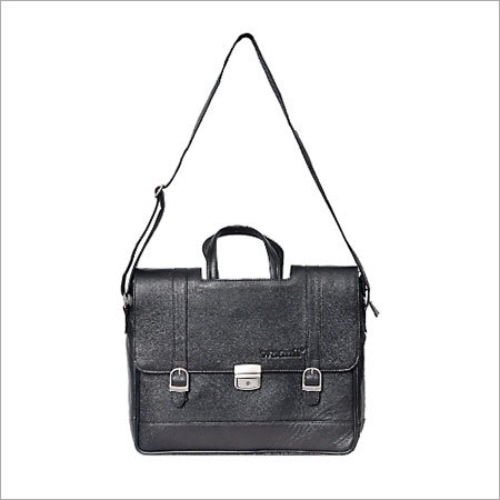 Black Leather Portfolio Bags