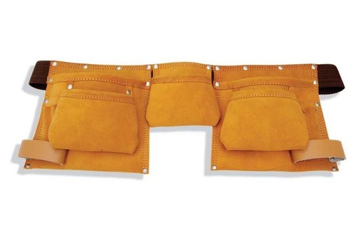 Leather Tool Bag - with center pocket