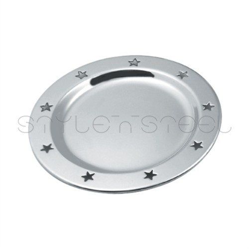 Star Coaster - Stainless Steel, 150-200mm Diameter, Polished Finish | Elegant Design, Durable, Easy Cleaning