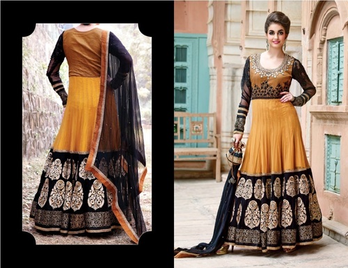 Attractive Divine Semi- Stitched Dress