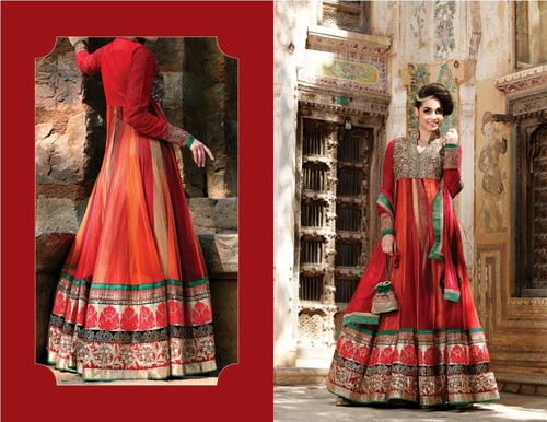Fetching Divine Semi - Stitched Dress