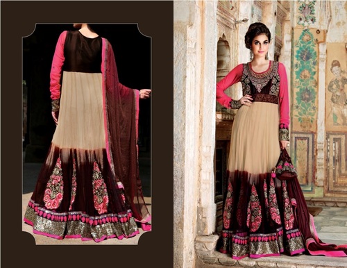 Gorgeous Divine Semi - Stitched Dress