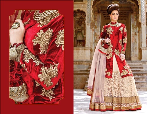 Dazzling Divine Semi - Stitched Dress