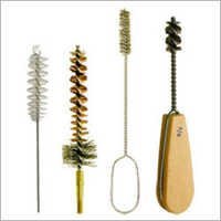 Twisted-in Wire Brush - Stainless Steel, Customizable Length | Synthetic Or Natural Filament Bristles, Ideal For Tube Cleaning Applications