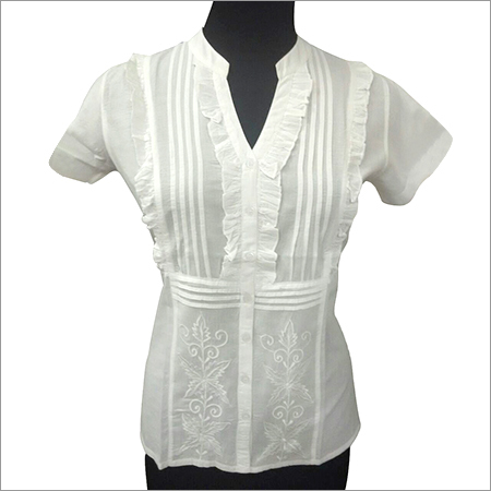 White Ladies Fashionable Shirts