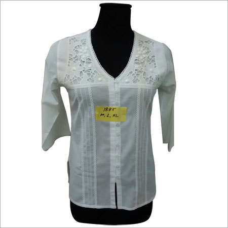 White Ladies Long Sleeve Tops