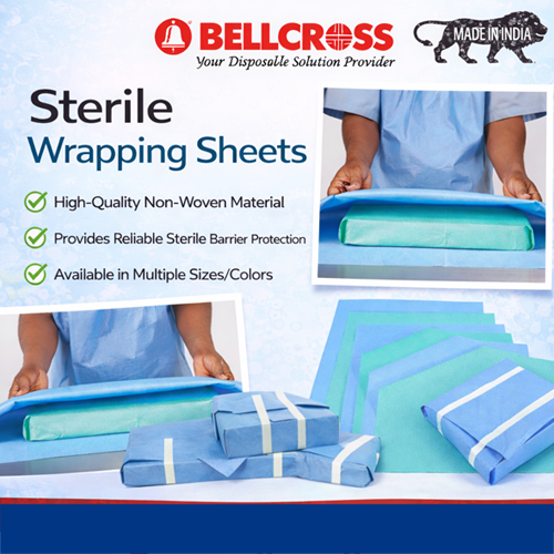 Sms Wrapping Sheet Sterile - Color: Blue