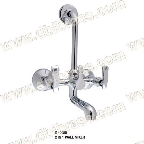 Chrome Plated 2 In 1 Wall Mixer