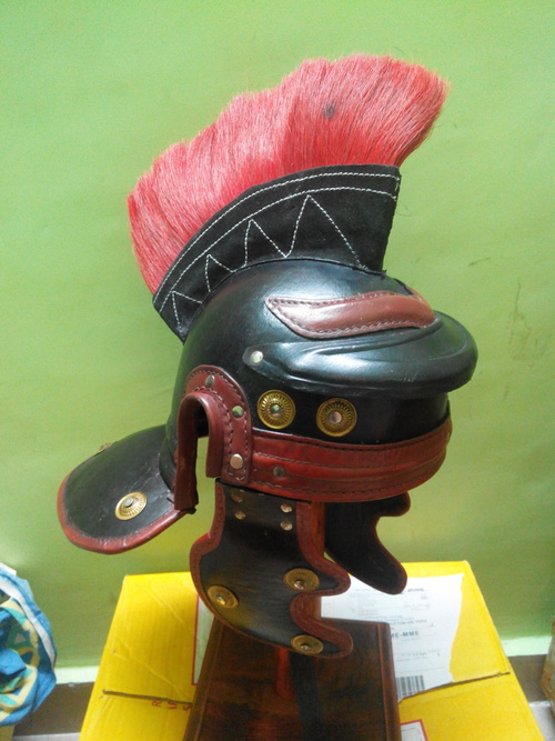 Leather Roman Helmet