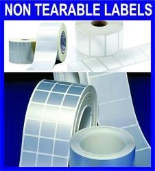 Non Tearable Labels