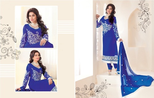 Elegant Semi- Stitched Dress 