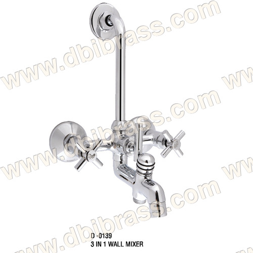 Brass 3 In 1 Wall Mixer