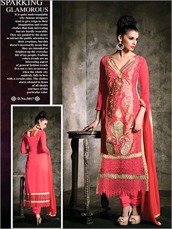 Low Range Peach Color With Matching Duppata & Bottom Suit