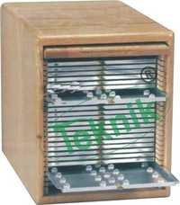 Slide Storage Cabinet - Thick Board With Laminated Exterior | Teakwood/aluminium Drawers, Locking Dustproof Door, Capacity For 1000-5000 Slides