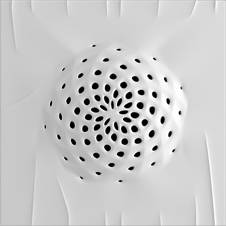 Interior Decorative Items - Ceramic, 10x10 cm, Glossy White | Elegant Design, Unique Style, Perfect Finish, Geometric Pattern, Durable Material