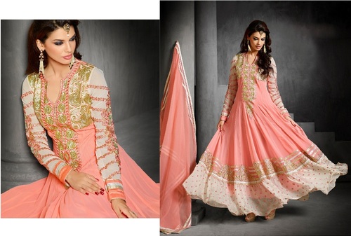 Elegant Semi- Stitched Dress 