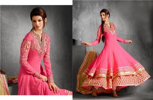 Elegant Semi- Stitched Dress 