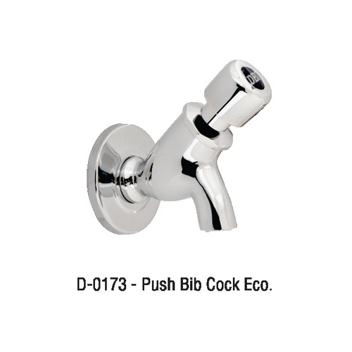 Brass Push Bib Cock Eco