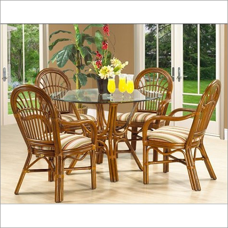 Online Cane Dining Table Set