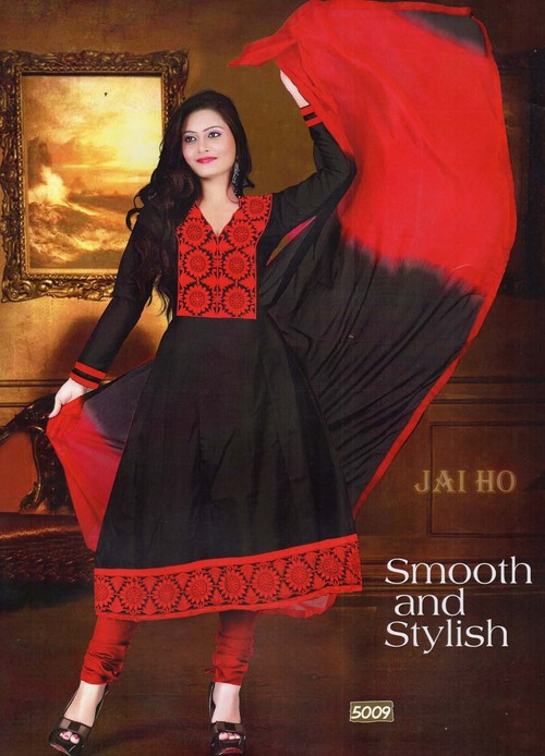 Exclusive Casual Salwar Suit - Cotton Blend, 52 Inches, Black | Hand-Stitched Embroidery, Comfortable, Stylish, Elegant, Durable, Versatile
