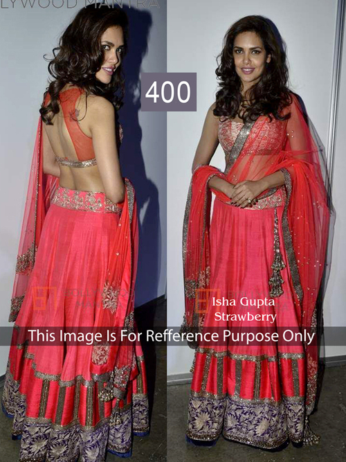 400 - Georgette & Net, Free Size, Red Embroidered Fancy Lehanga | Features: Lace Decoration, Sleeveless, Washable, No Fade, Suitable for All Seasons